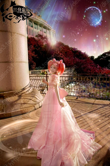 Free Shipping Sailor Moon Princess Serenity Tsukino Usagi Pink Dress