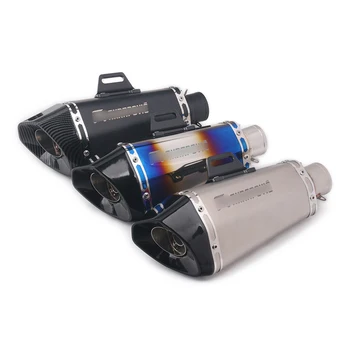 

Universal 38-51mm Exhaust Muffler Pipe Motorcycle Tail Escape with Removable DB Killer Stainless Steel for Z900 FZ07 FZ09