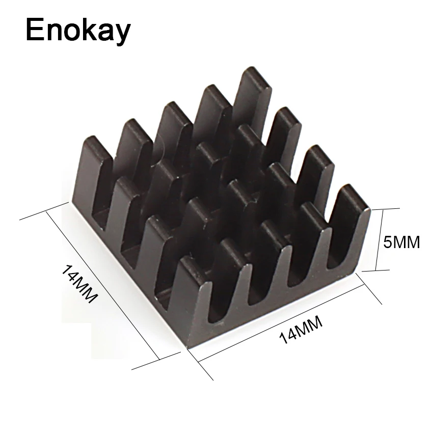 [Бесплатная доставка] высококачественный черный алюминиевый радиатор для Raspberry Pi