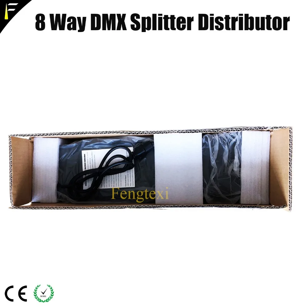 Профессиональный 8 канальный DMX сплиттер оптически изолированный распределитель