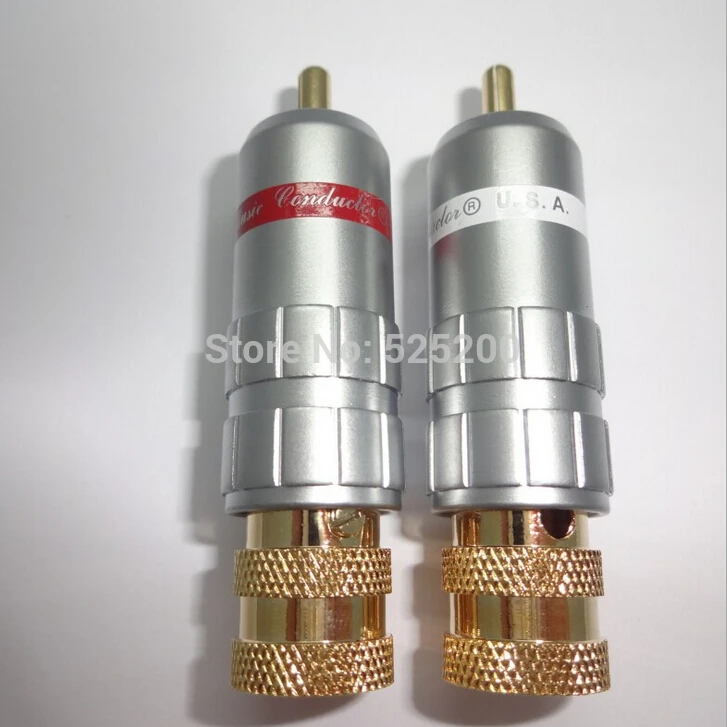10 шт. Золотой покрытием CMC RCA 55 HiFi коннектор Мужской адаптер|Соединители| |