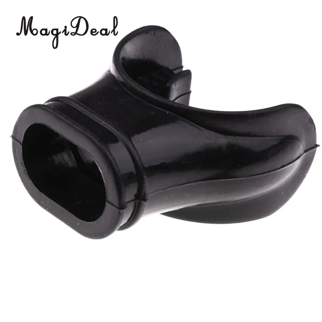 MagiDeal 2Pcs Durable Soft Silicone Dive Mouthpiece Regulator & Tie Wrap + Double Hose Holder Clip for Scuba Diving Snorkeling
