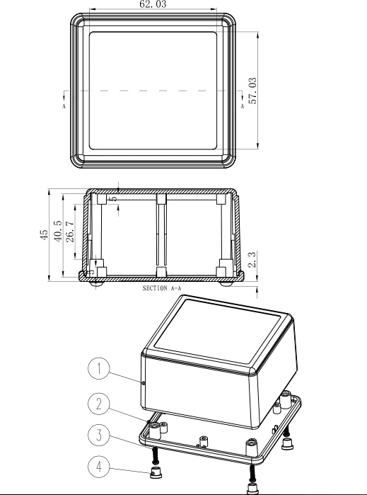 plastic enclosure for electronics control box szomk diy enclosure junction box plastic housing small abs instrument enclosure distribution box black plastic box enclosure electronics case   (15).jpg