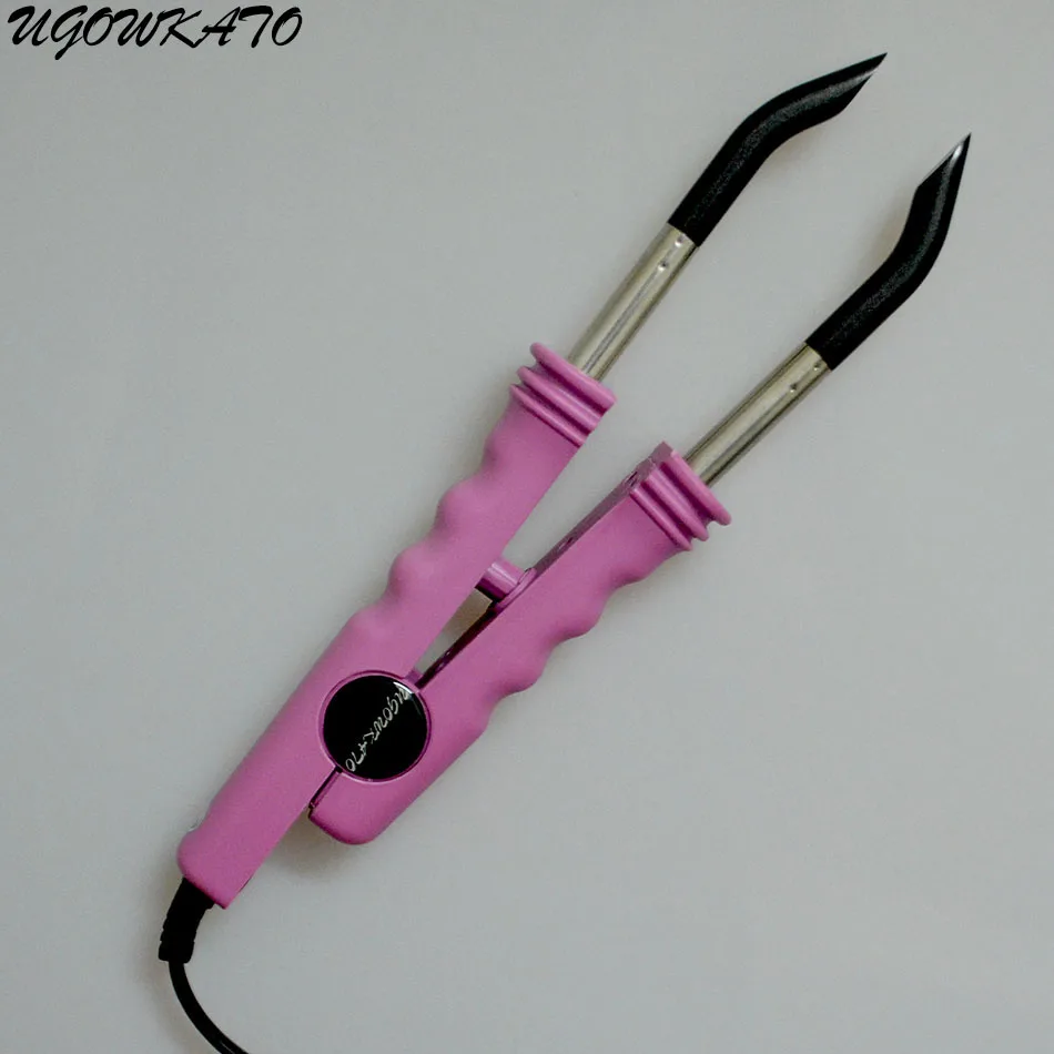 Флейт пластина для наращивания волос Fusion Железный инструмент ЕС вилка Тепловая железная палочка переходник на пистолет полный комплект