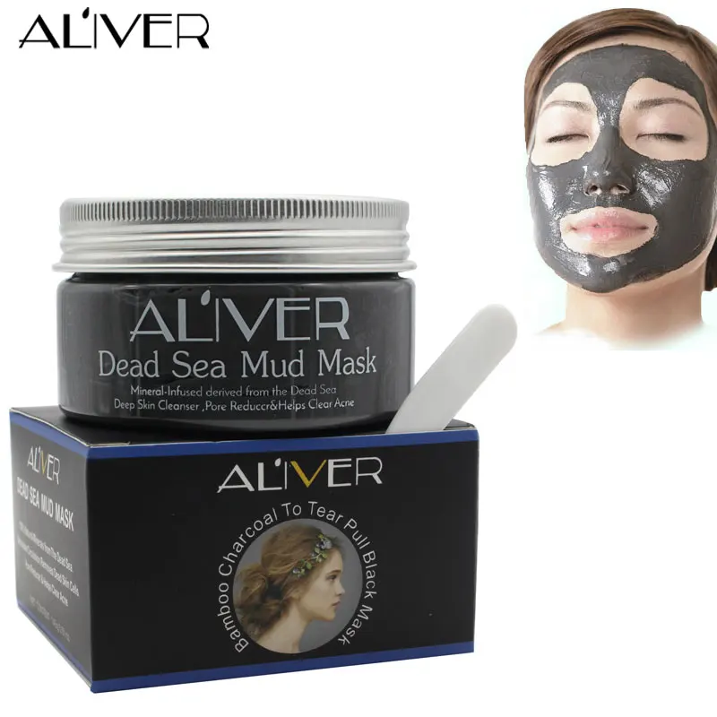 ALIVER Dead Sea Mud Mask For Face Acne Oily Skin Blackheads Pore
