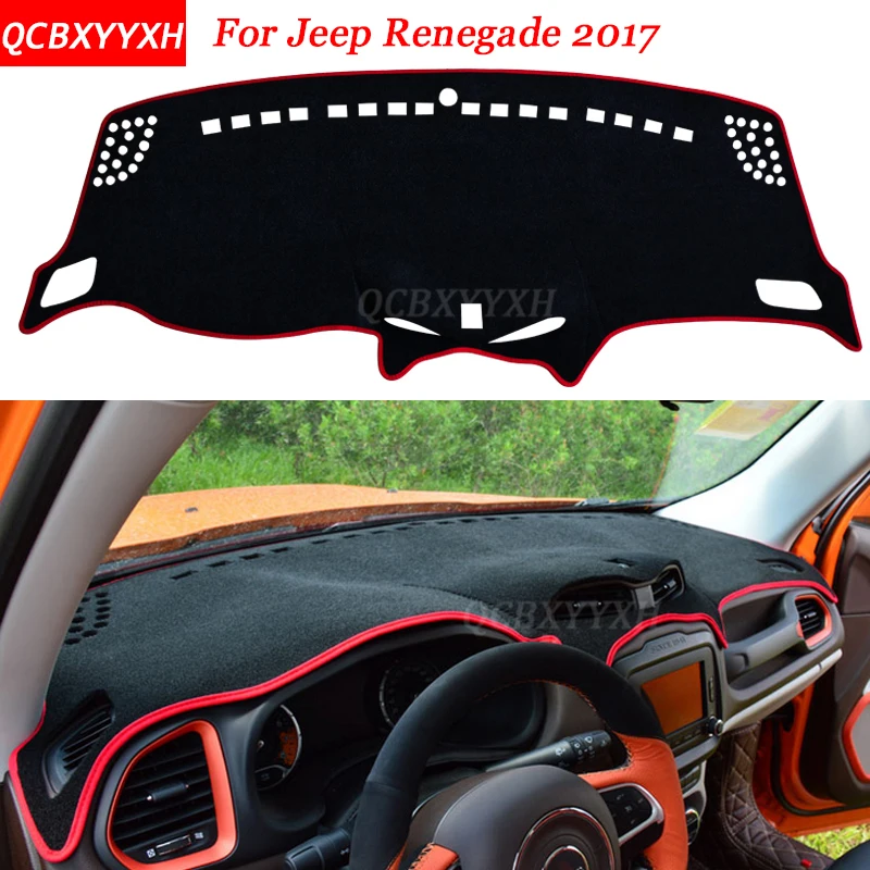 Стайлинга автомобилей Dashboard Избегайте Light Pad полиэстер для Jeep Renegade инструмент крышка платформы стол защитные коврики