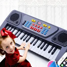 LeadingStar Mini 37-Key фортепиано с электронной клавиатурой игрушка с микрофоном Музыка интеллектуальная игрушка