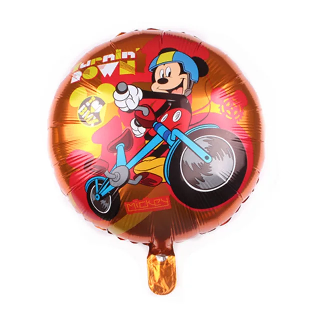 1 шт./лот воздушный шар из фольги с Микки и Минни Маус, украшение для дня рождения, маленькие воздушные шары с Микки Маусом - Цвет: Бургундия