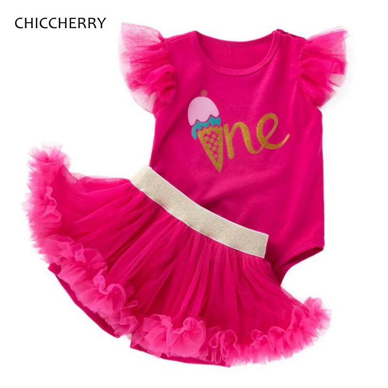 

1 Year Birthday Dress Baby Gilr Clothes Bodysuit Lace Tutu Skirts Infant Clothing Toddler Birthday Outfits Erkek Bebek Giyim