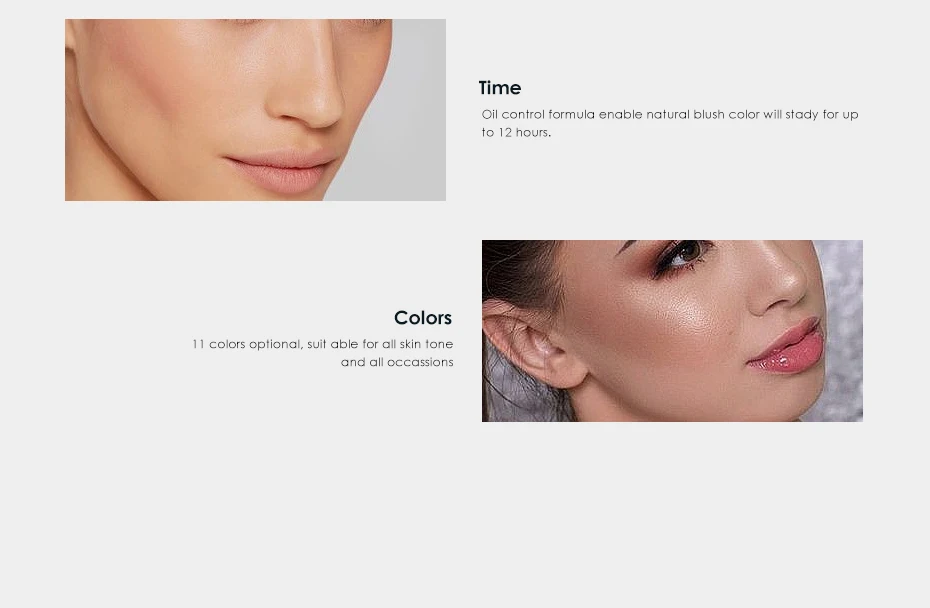 FOCALLURE New Fabulous Genuine 11 colors blush Soymilk matte pearl rouge Blush High Quality Make Up Face Blusher