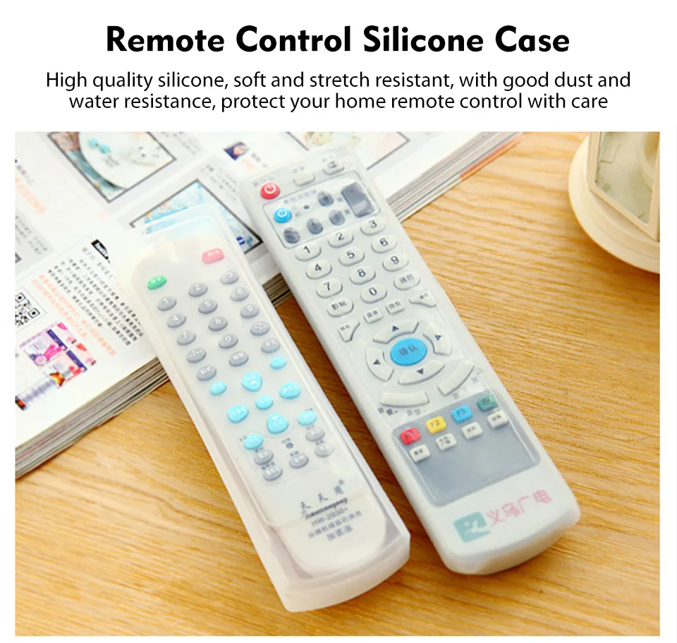 Home Air Conditioning TV Remote Control Set Silicone Case Anti-dust Waterproof Case (1)