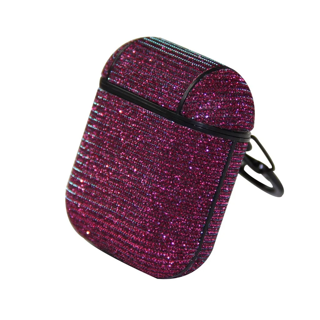 For Apple Bluetooth Wireless Earphone Glitter Sparkle Stars Bling Case Cover Skin Case Cover Skin for Apple AirPods 1th