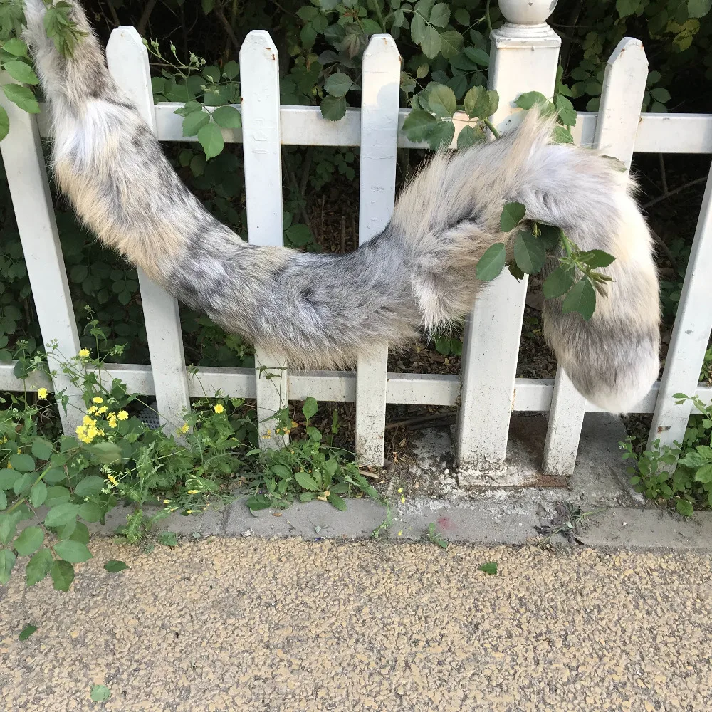 

Magicfur - Real Fox Fur Tail Large Fox Fur Tail Tassel Keychain bag Charm Car Keyring Pendant