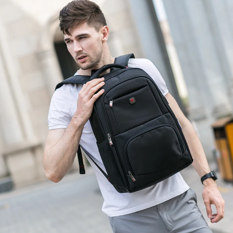 

BALANG Brand Men Business Backpack Teenager Casual Student School Bag Multi-function Waterproof Shoulder Bag Large Capacity Pack