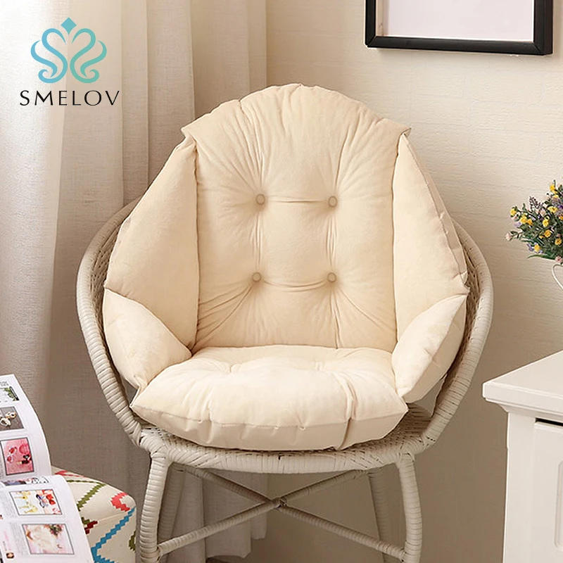 

Soft Plush Shell dining high chair seat Cushion pad Lumbar Back Support Pillow for car home office computer chair seat mat pad