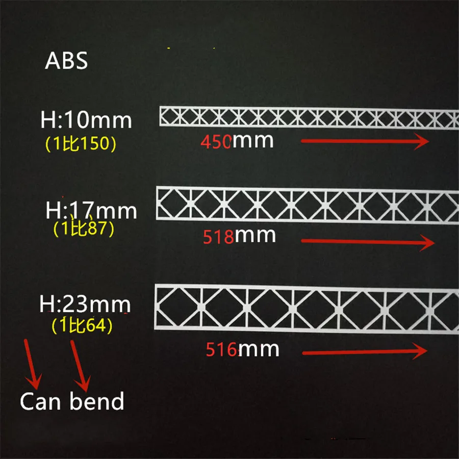

8pcs/lot Train sand table scene bridge steel beam truss model material ho scale for train layout