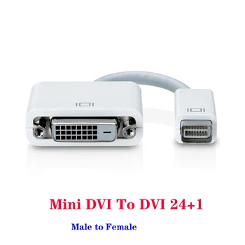 

Mini DVI To DVI 24+1 Video Converter Adapter Cable Male to Female Adaptor For MacBook MacBook Pro MacBook Air 15cm White 10pcs