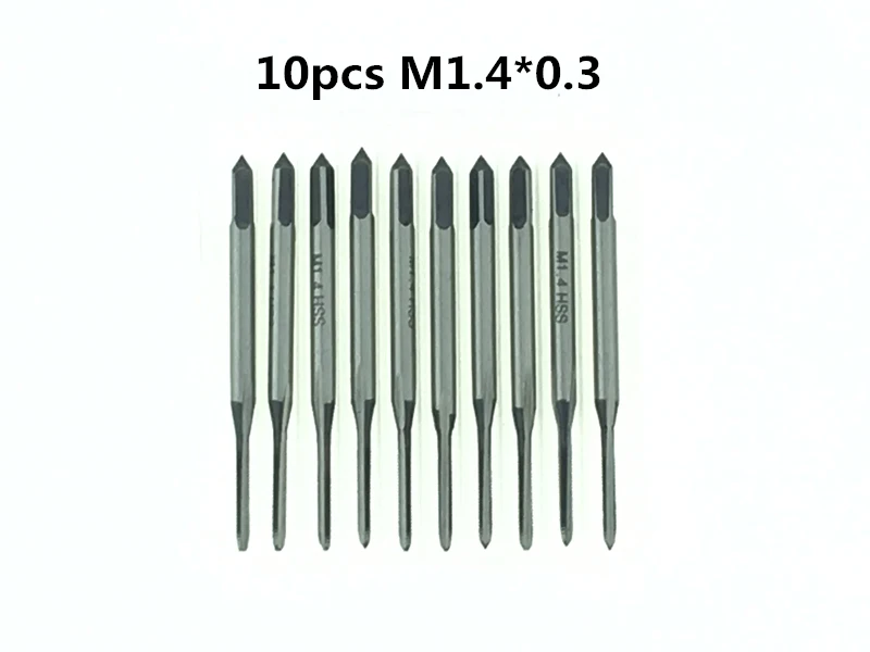 10 шт. M1.4 * 0 3 станок винтовой кран из быстрорежущей стали H2 с прямым рифленым