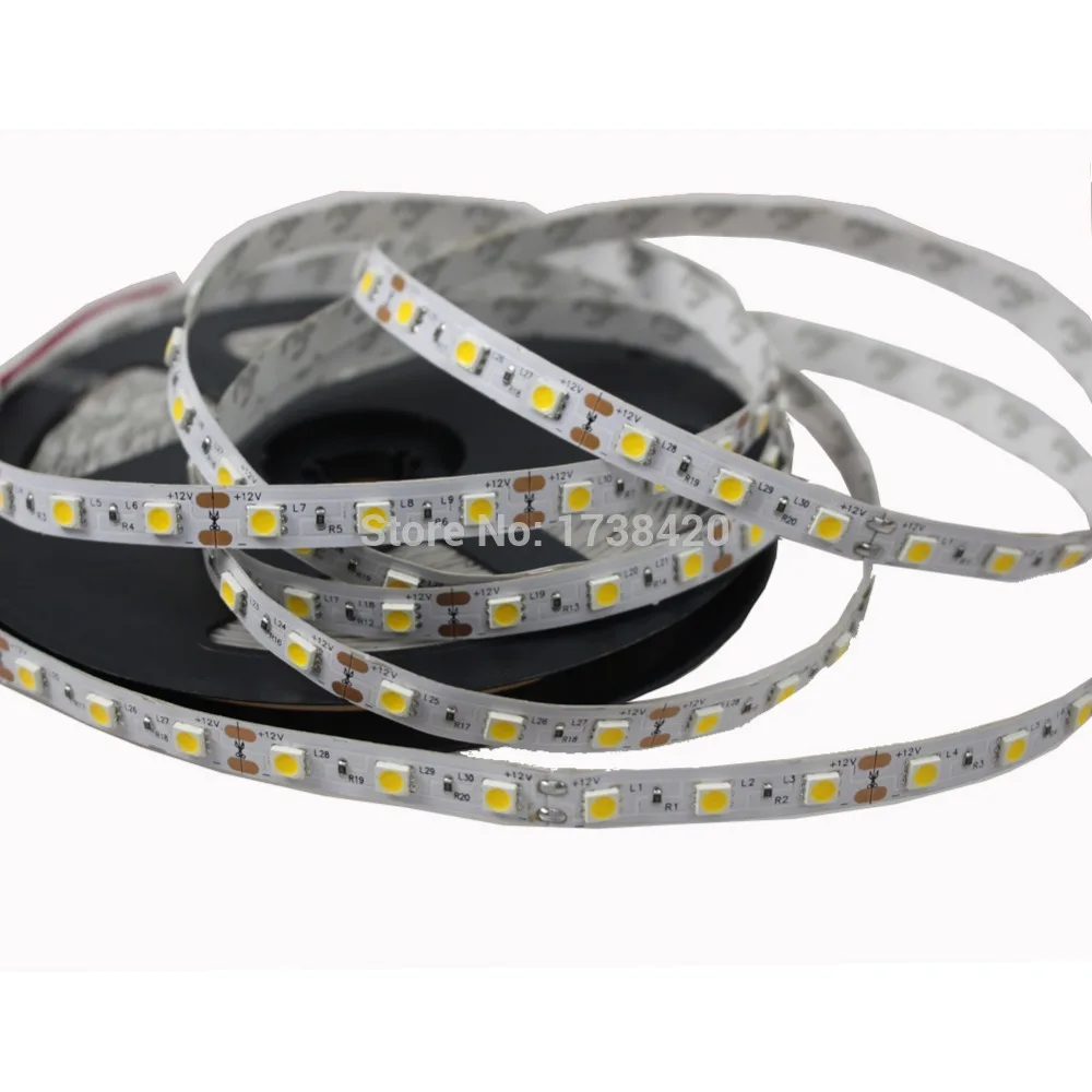 Бесплатная доставка Светодиодная лента rgb 5050 SMD 60 светодиодов белая красная