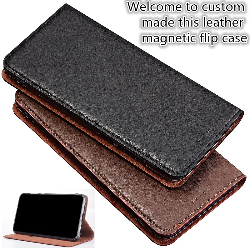 ZD03 Business Style Genuine Leather Flip Case For font b OnePlus b font font b 7