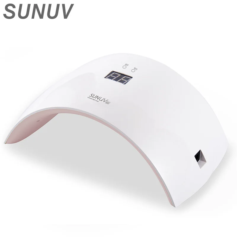Новый SUNUV SUN9X Ногтей Сушилка SUN9S Обновления 24 Вт Белый Свет Время дисплей Датчик Контроля СВЕТОДИОДНЫЕ УФ-Лампы для Отверждения УФ-СВЕТОДИОДОВ Для Ногтей гель