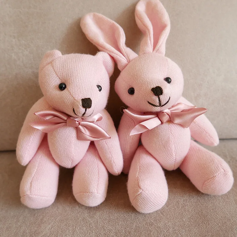

22cm Rabbit Bear toy rabbit plush doll cute animal doll Easter gift bunny plush doll toys for children kawaii rabbit toy lovely