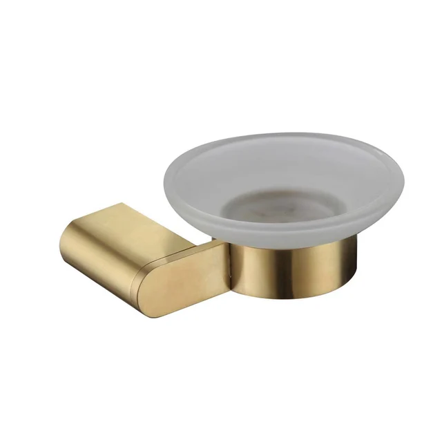 Newly Gold Bathroom Accessories Set Wall Mounted Towel Bar Holder Toilet Paper Holder Brushed Brushed Bathroom Hardware Set Soap Dish Holder