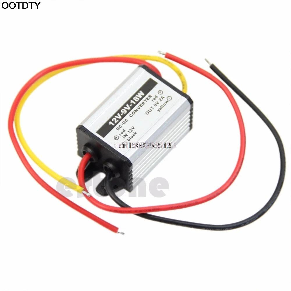 

Waterproof DC to DC buck Converter 12V to 9V 18W Power Supply Module