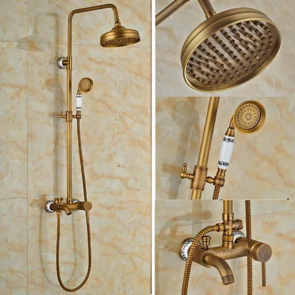 Antique Bronze Bathroom Shower Faucet Bathroom Shower Set Faucet Mixer
