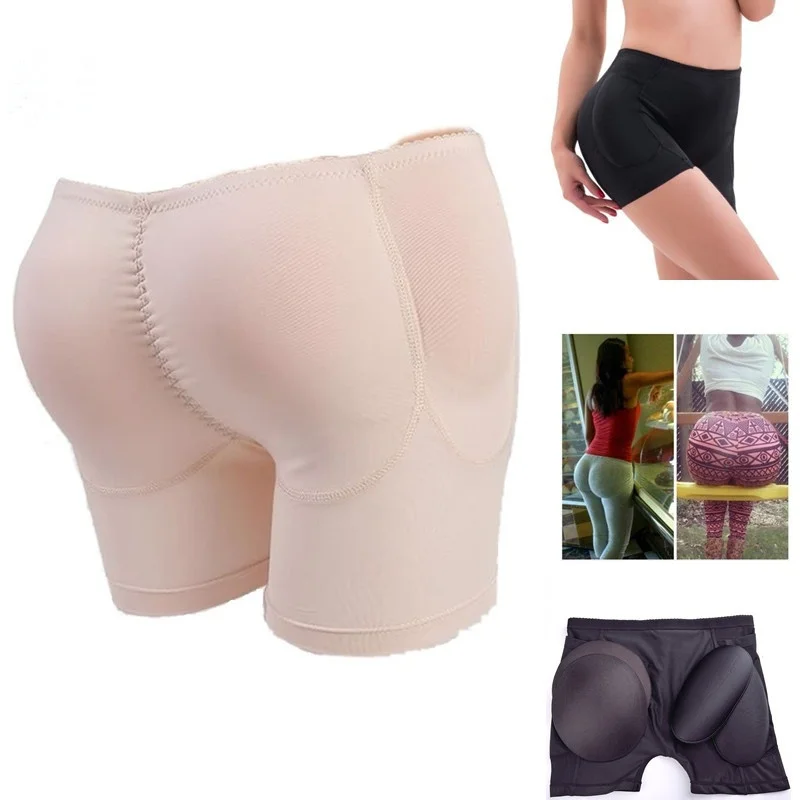 

LIZ High Waist Crossdresser Panty With 4 Pockets Butt Hip Sponge Pads Enhancer Fake Buttocks Padded Panties Hip Push Up
