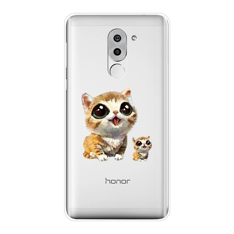 Чехол накладка для Huawei Honor 6A 4C 5C 6C Pro мягкий силиконовый чехол 4X 5A 5X 6 6X с собакой