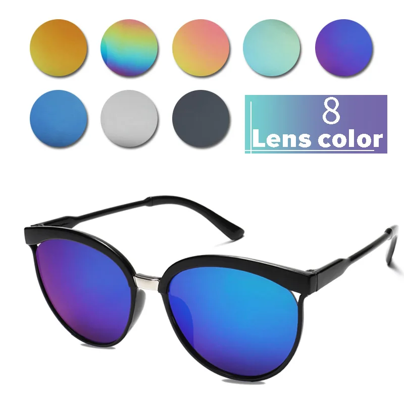 Fashion Metal Round Half Frame Ladies Sunglasses Classic Designer high quality Sun Glasses Polarizer driving Eye wear