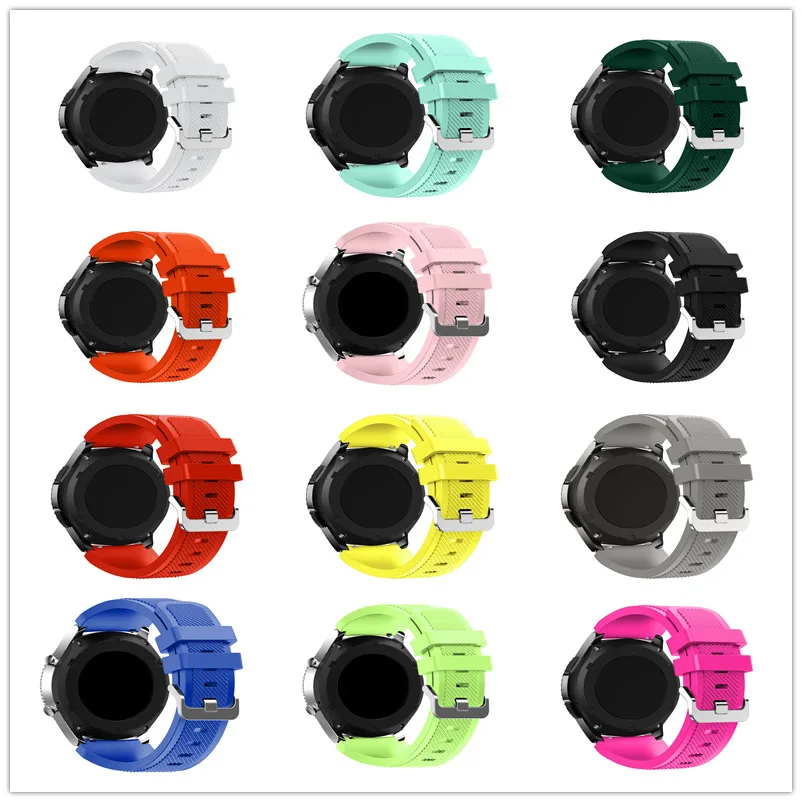 Soft Silicone Sport Band Replacement Strap for For Samsung Gear S3 Frontier Classic and Moto 360 2nd Gen 46mm Watch | Наручные часы