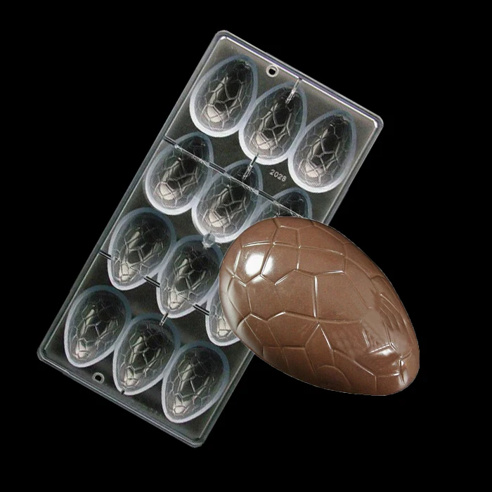 Professional Easter Eggs Shaped PC polycarbonate Hard Clear Plastic DIY Big Egg Chocolate Mould