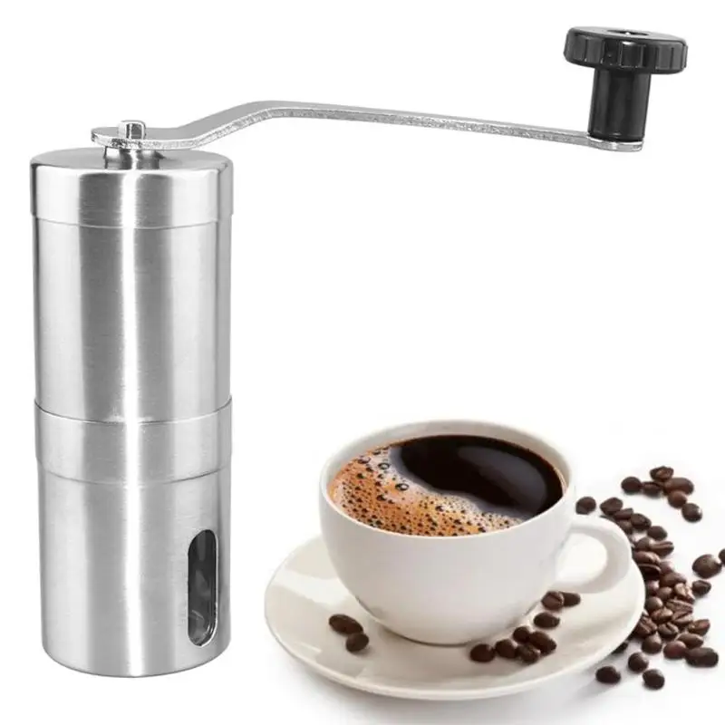 Stainless Steel Hand Manual Coffee Bean Grinder Mill Kitchen Tool