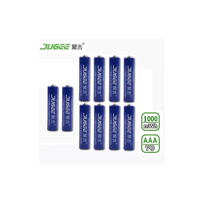 

10pcs*JUGEE 1.5 v AAA lithium 1000mWh rechargeable li-ion Li-polymer Li-Po Wireless mouse Calculator battery