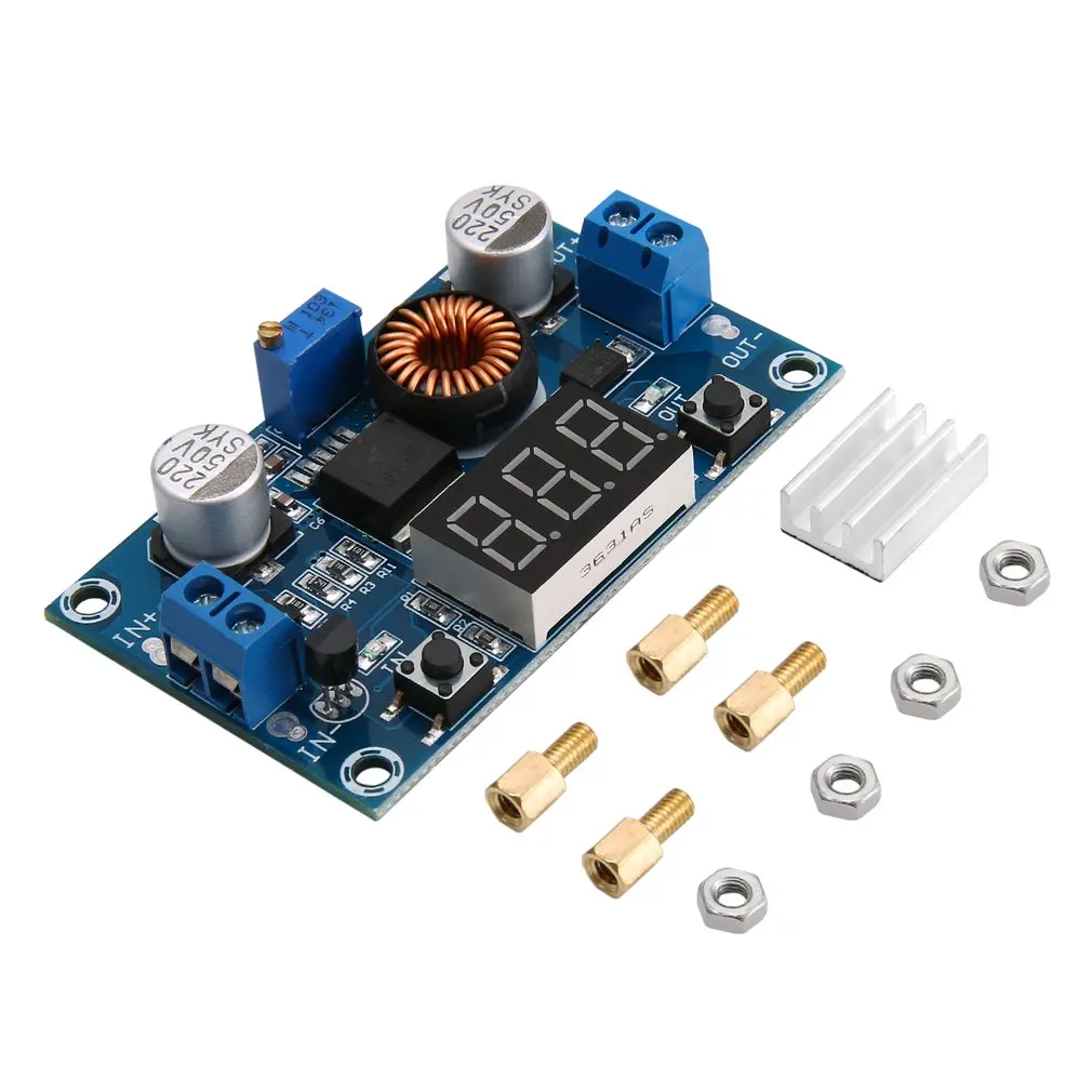 

HY-P351 5A DC to DC Step down Charging Board LED Power Converter Lithium Charger Step Down Module with Voltmeter display