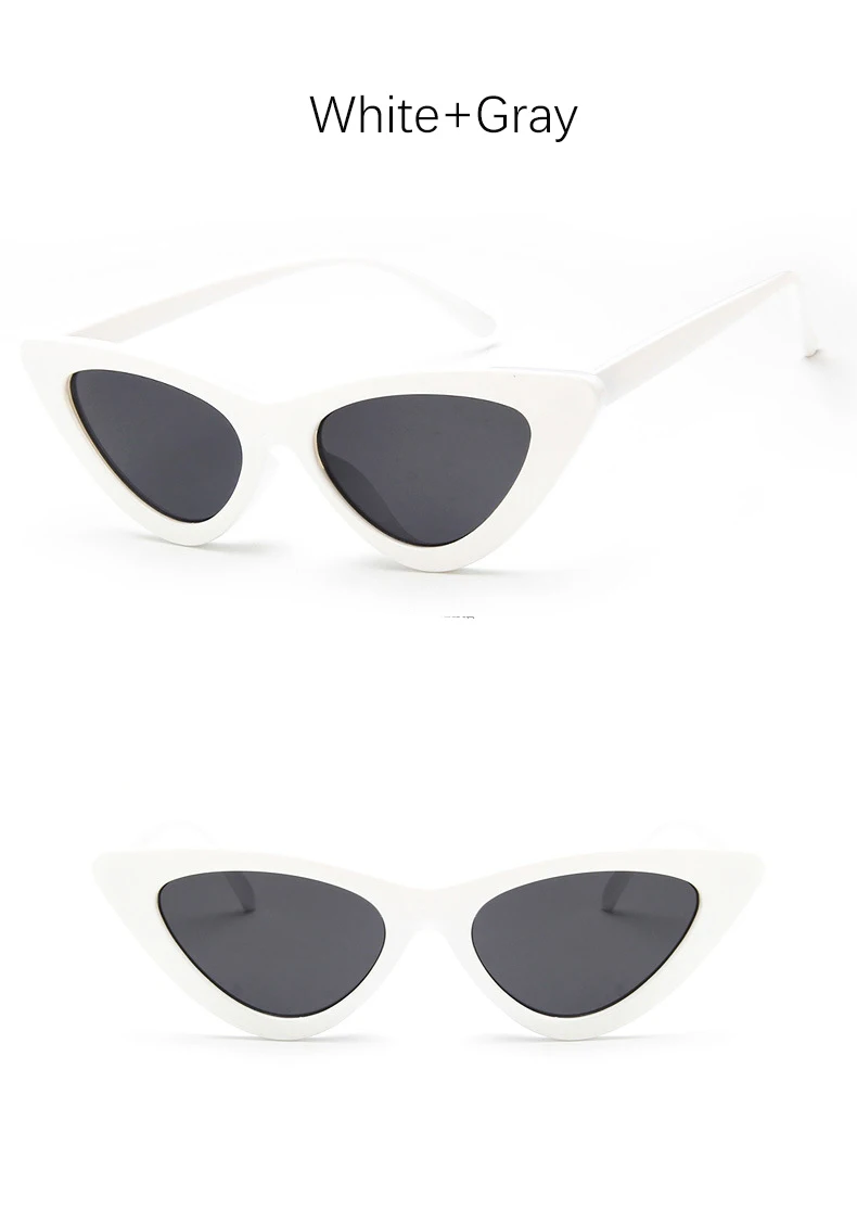 Кошачий глаз тени для женщин модные солнцезащитные очки Брендовые женские винтажные Ретро треугольные кошачьи глаза очки oculos feminino солнцезащитные очки сексуальные