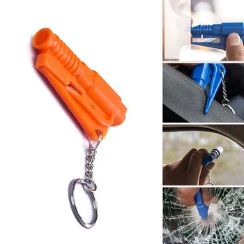 3 In 1 Portable Car Safety Hammer Window Glass Breaker Hammer Glass Cutter Emergency Hammer Mini Rescue Self-Help Car Tools
