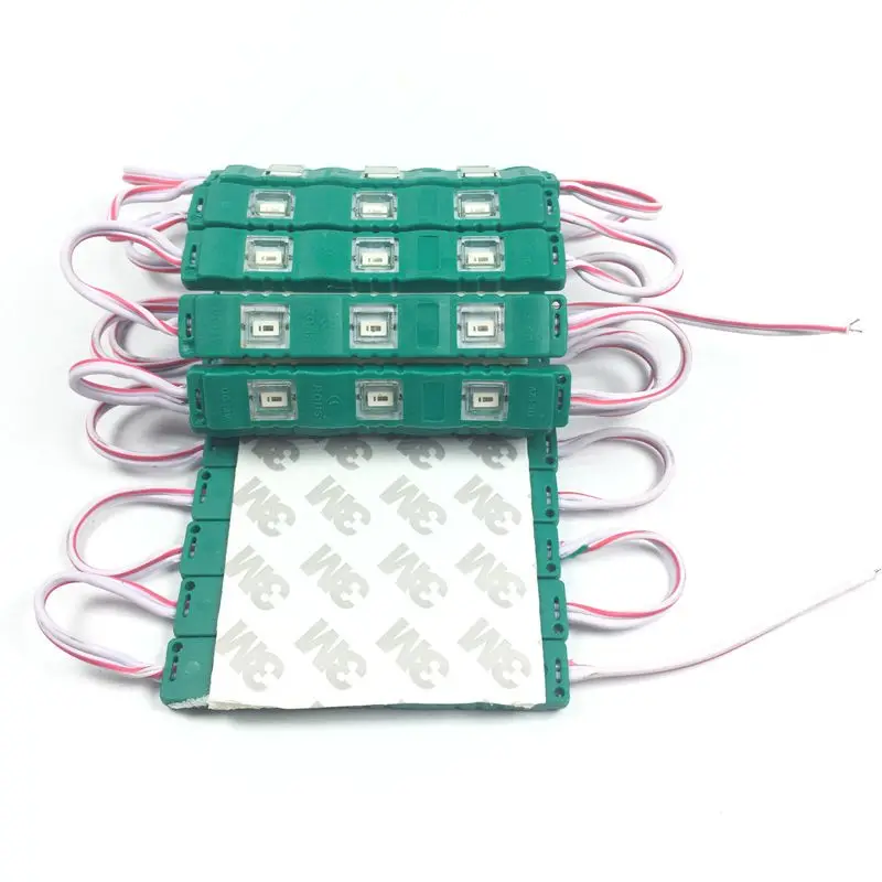 

10pcs/lot NEW 5730 3LED injection led module 12V with lens Waterproof IP65 ,120degree 1.5W white,LED sign,shop banner