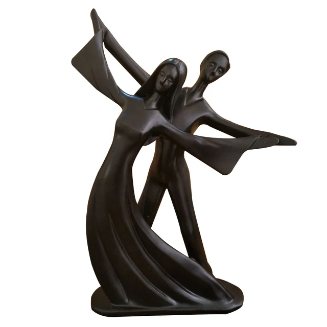 Wedding Gifts Ceramic Sculpture Statues Ornaments Desktop Wedding Gifts Ceramic Sculpture Statues Ornaments Desktop Crafts Abstract Character Dancing Figurines Home Decorations