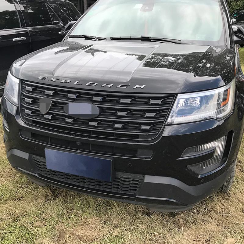  DIY car 3D EXPLORER Fixed Letters Hood Emblem Chrome Logo Badge Sticker For Ford Explorer Sport 201