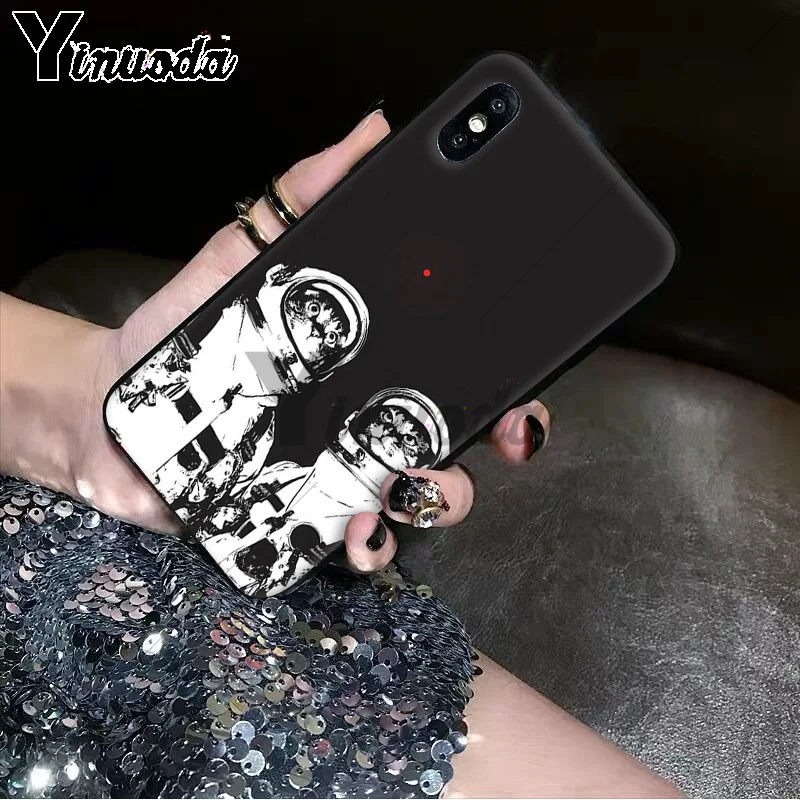 Black With White Moon Stars Space Astronaut