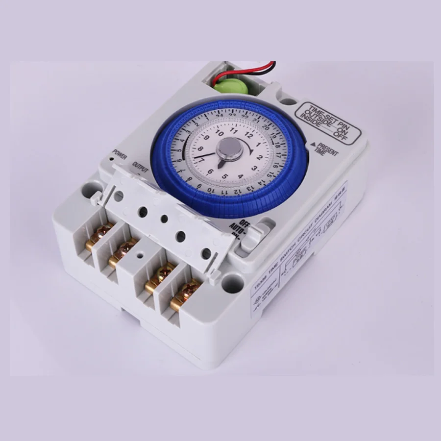 TB388 220V AC Din Rial Analog Timer Switch Relay LED Indicator Time