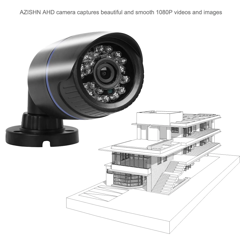 HD 1080P AHD Video Surveillance Camera CCTV Camera 2.0 MegaPixel IR Night Vision Outdoor Waterproof Camera 2