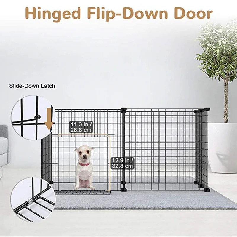 Small-Animal-Cage-Portable-Metal-Wire-Yard-Fence-Portable-Pet-Playpen-Animal-Fence-Cage-Kennel