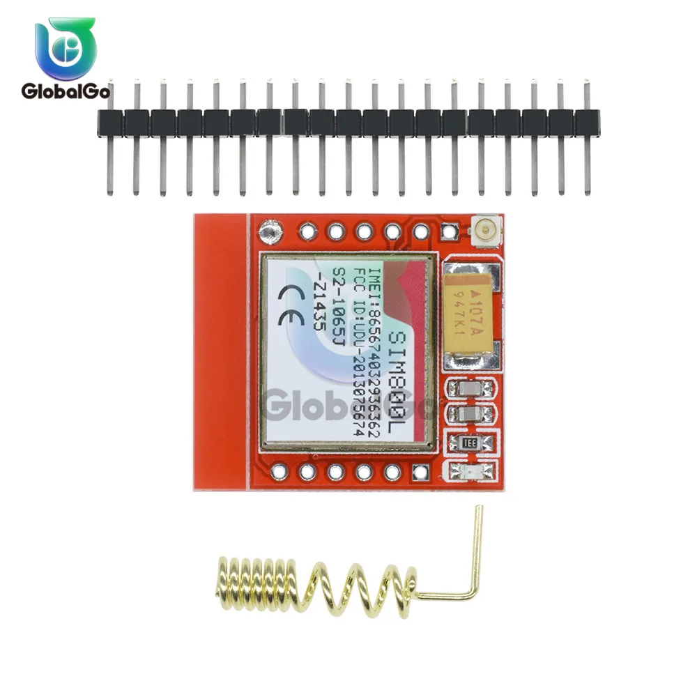 SIM800L GPRS GSM модуль карта MicroSIM ядро плата четырехдиапазонный последовательный порт TTL 2,4G PCB антенна Pin Весна GPRS чип для телефона - Цвет: Оранжевый