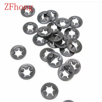 

1000pcs m5 5mm star lock starlock push on fixes clip washer 65Mn