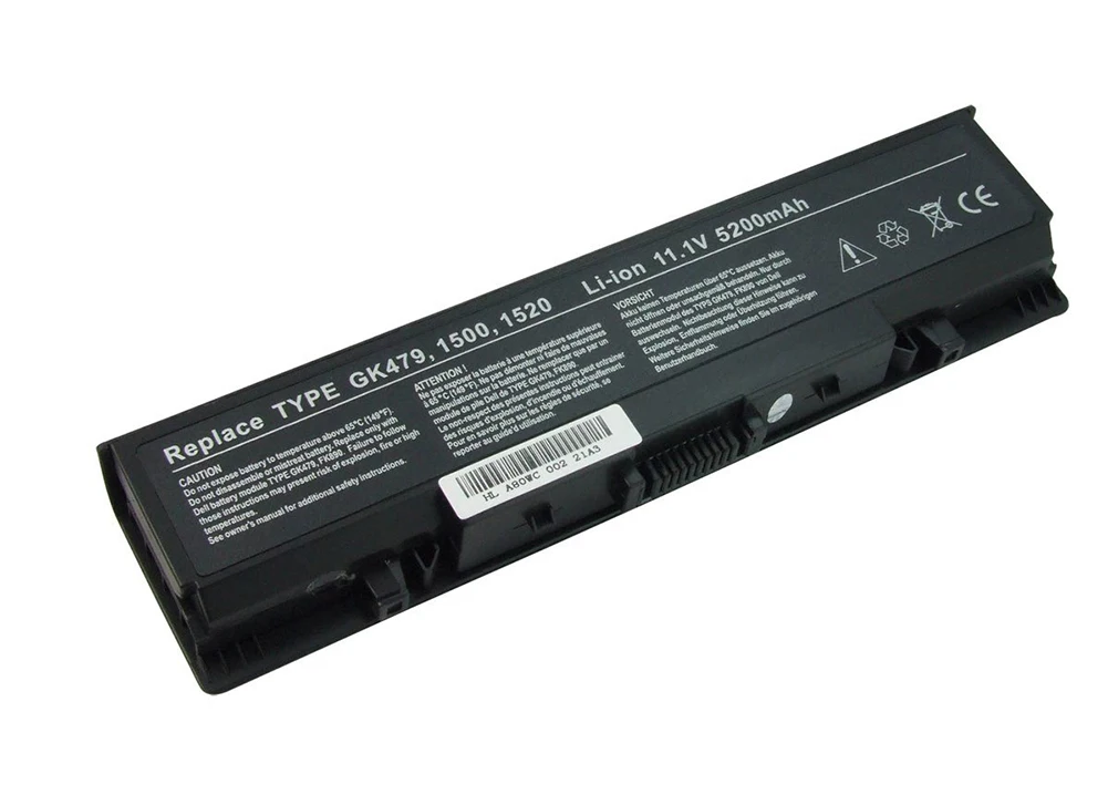 

Replacement Battery for Dell Inspiron 1520 1521 1720 1721 1500 530s Laptop 5200mAh 11.1V 6 Cells