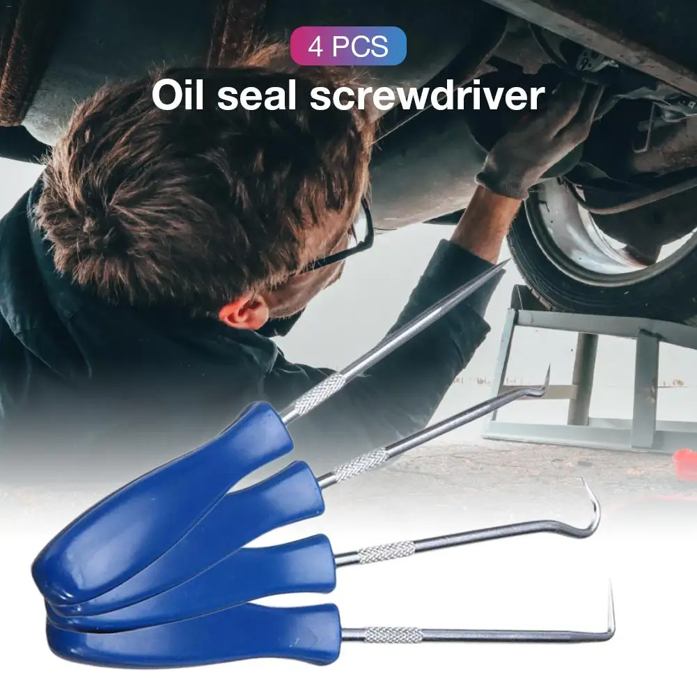 Oil Seal Screwdriver 4 Piece Set Group Pull Hook Pick Tire Stone Cleaning Toner Cartridge Plus Powder Tool Car Repair Parts | Автомобили и